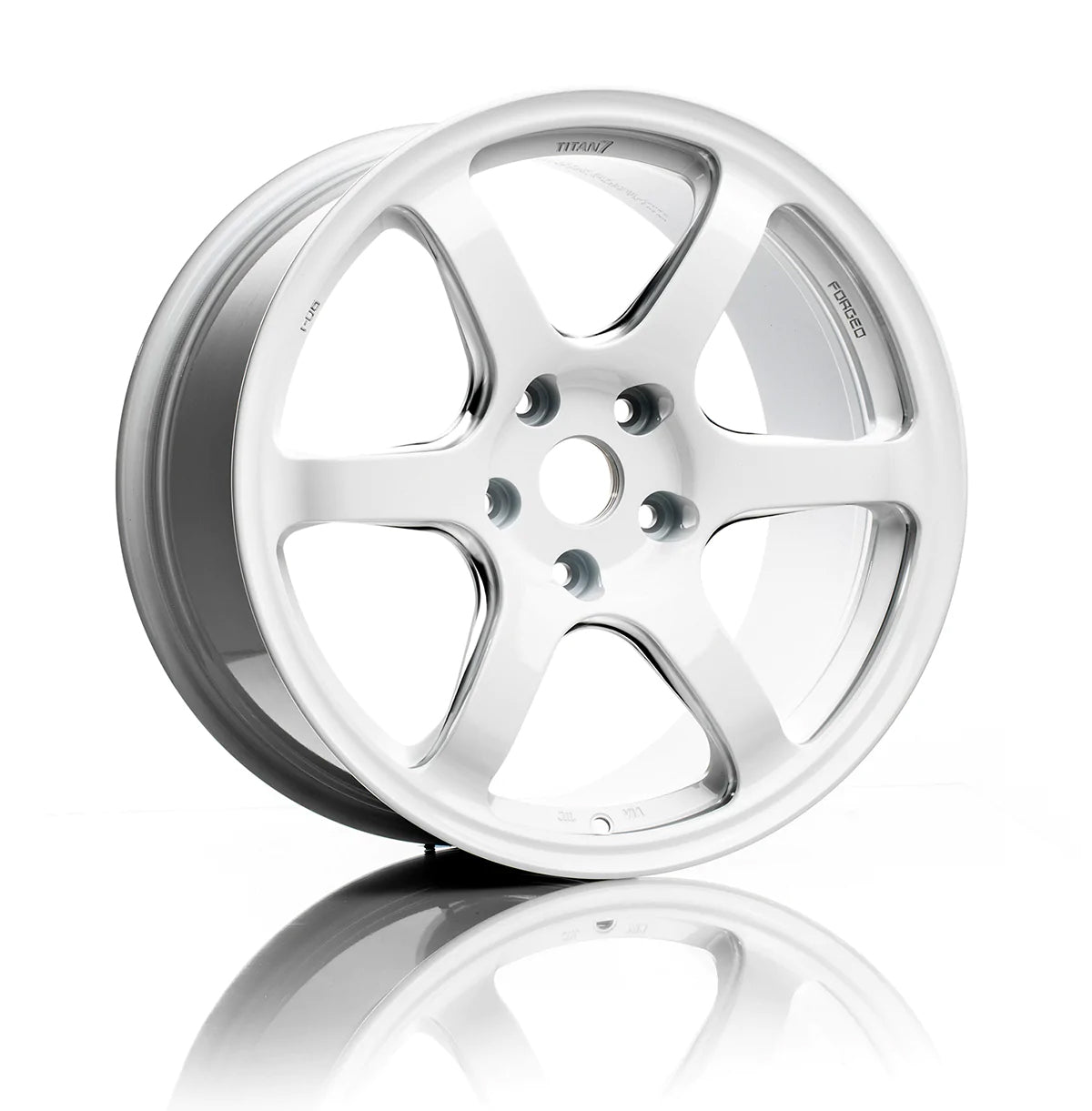 TITAN 7 FORGED ALUMINUM WHEEL T-D6 17x9.5 ET51 73.1 SPEEDLINE WHITE