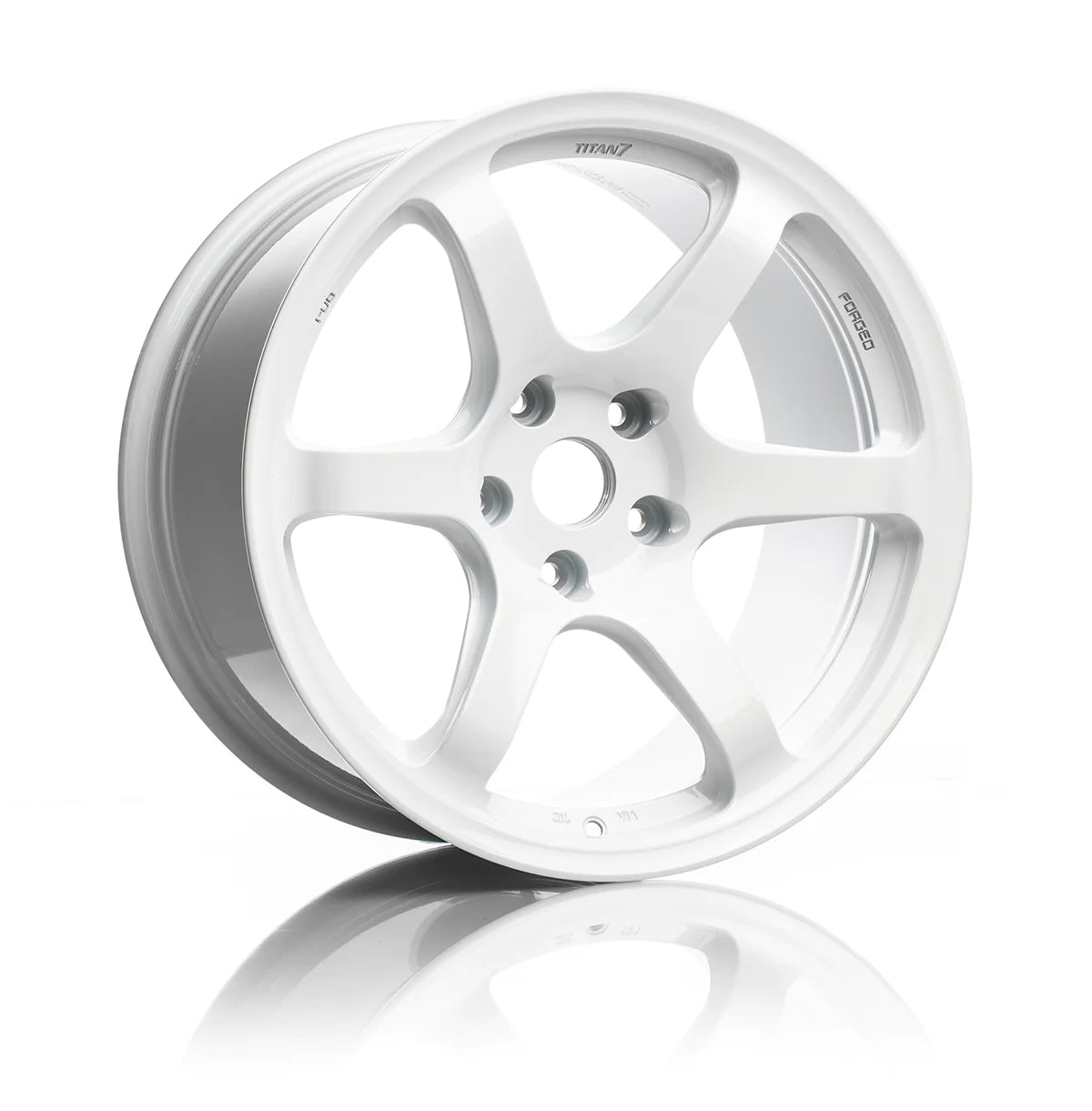 TITAN 7 FORGED ALUMINUM WHEEL T-D6e 18x10 ET25 64.1 SPEEDLINE WHITE