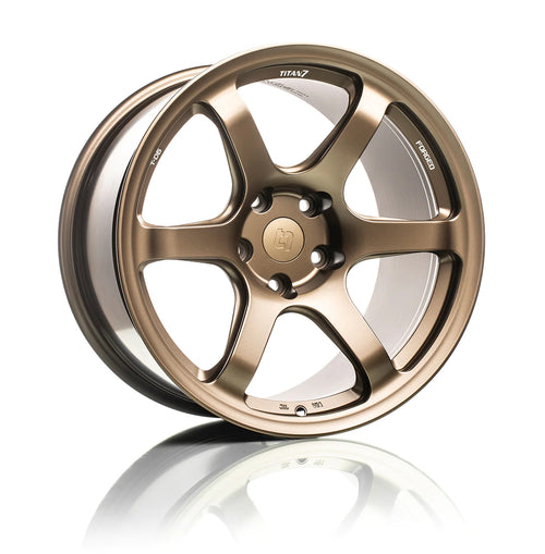 TITAN 7 FORGED ALUMINUM WHEEL T-D6e 18x10.7 ET38 66.6 TECHNA BRONZE