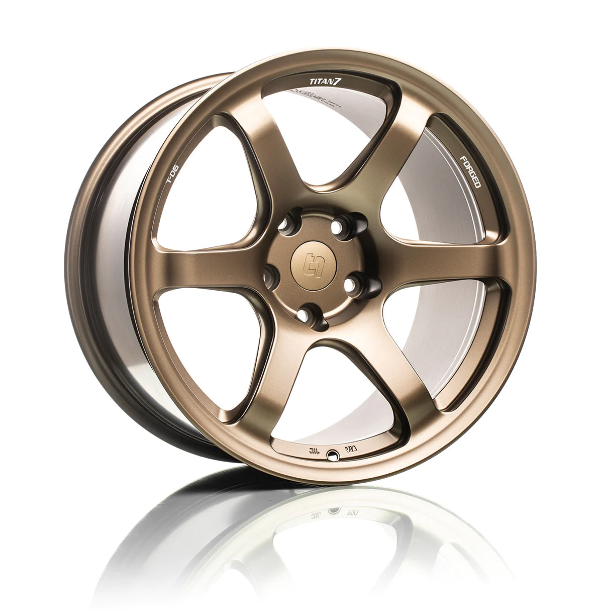 TITAN 7 FORGED ALUMINUM WHEEL T-D6e 19x9 ET48 71.6 TECHNA BRONZE