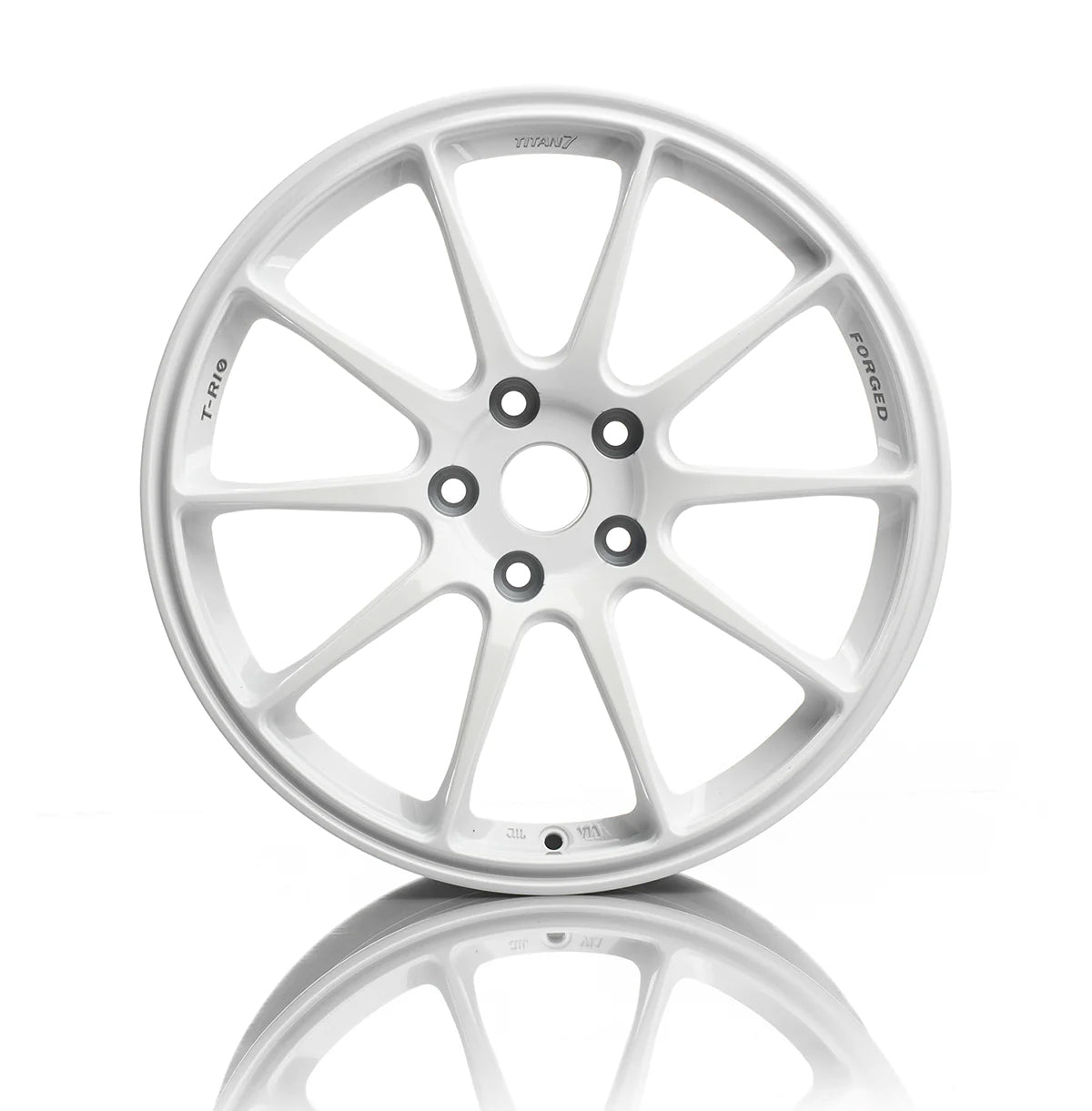 TITAN 7 FORGED ALUMINUM WHEEL T-R10 18x9.5 ET40 73 SPEEDLINE WHITE