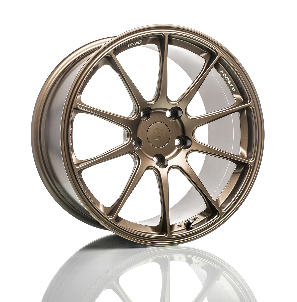 TITAN 7 FORGED ALUMINUM WHEEL T-R10 20x11.5 ET45 66.9 TECHNA BRONZE