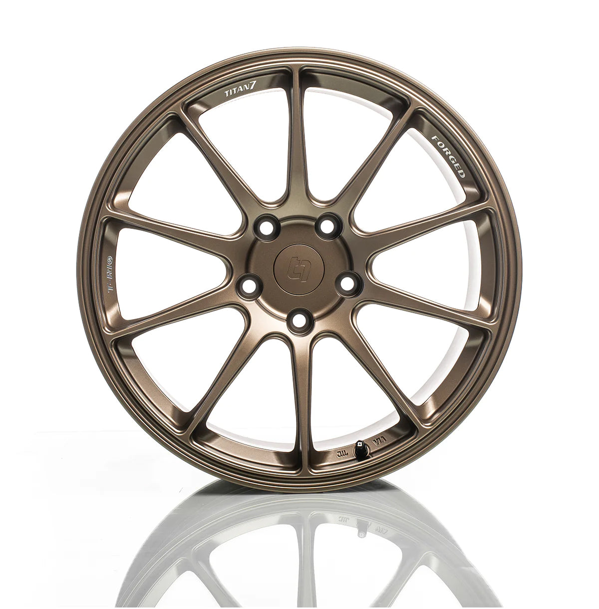 TITAN 7 FORGED ALUMINUM WHEEL T-R10 19x9.5 ET34 66.6 TECHNA BRONZE