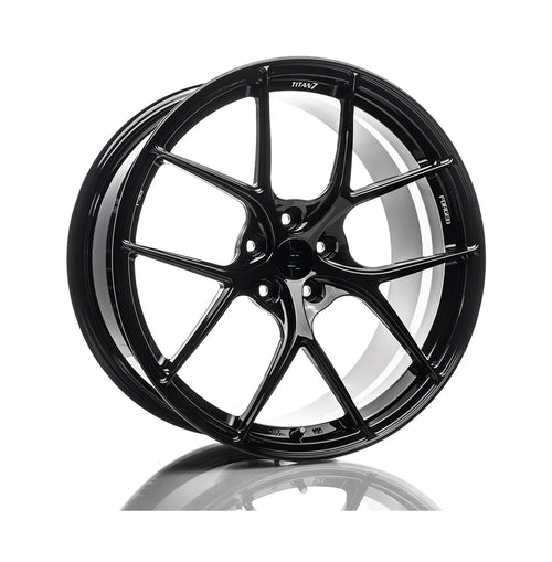 TITAN 7 FORGED ALUMINUM WHEEL T-S5 21x9.5 ET50 71.5 WICKED BLACK