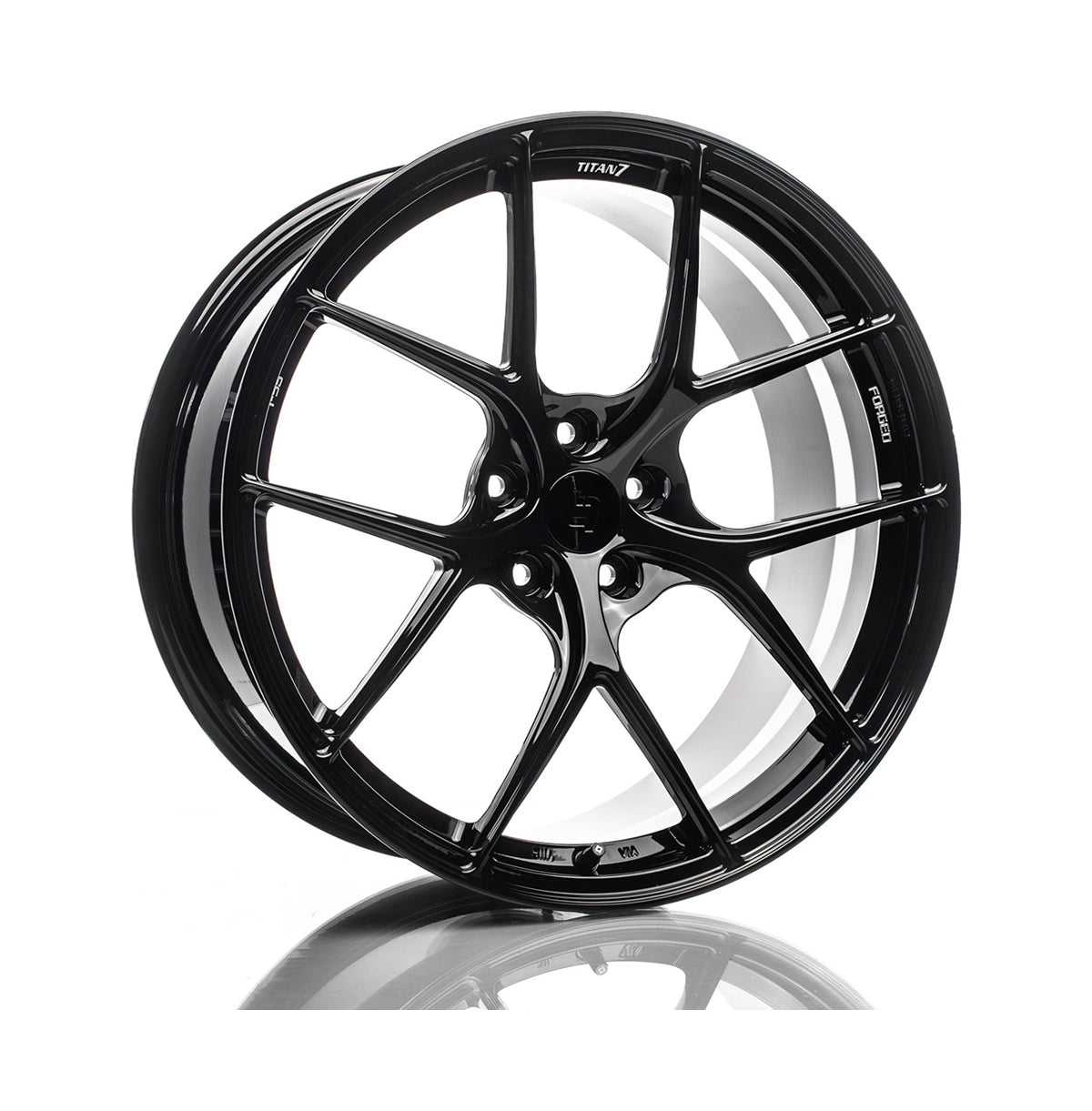 TITAN 7 FORGED ALUMINUM WHEEL T-S5 20x9.5 ET11 66.5 WICKED BLACK