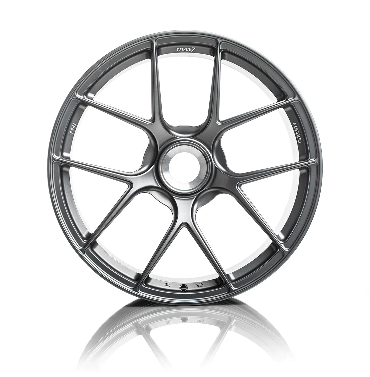 TITAN 7 FORGED ALUMINUM WHEEL T-S5 20x12 ET45 CL SATIN TITANIUM