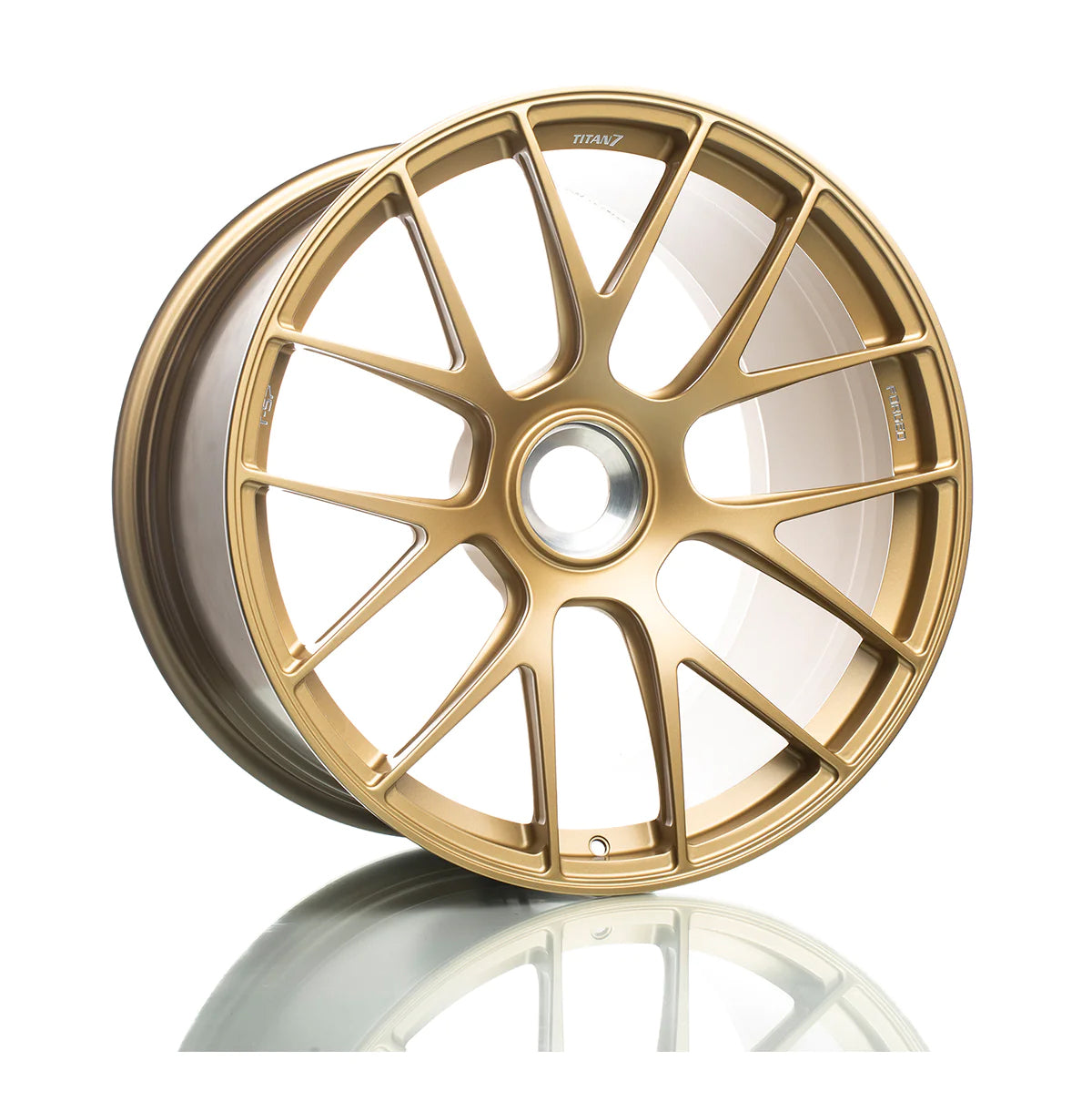 TITAN 7 FORGED ALUMINUM WHEEL T-S7 20x9 ET52 CL CYBER GOLD