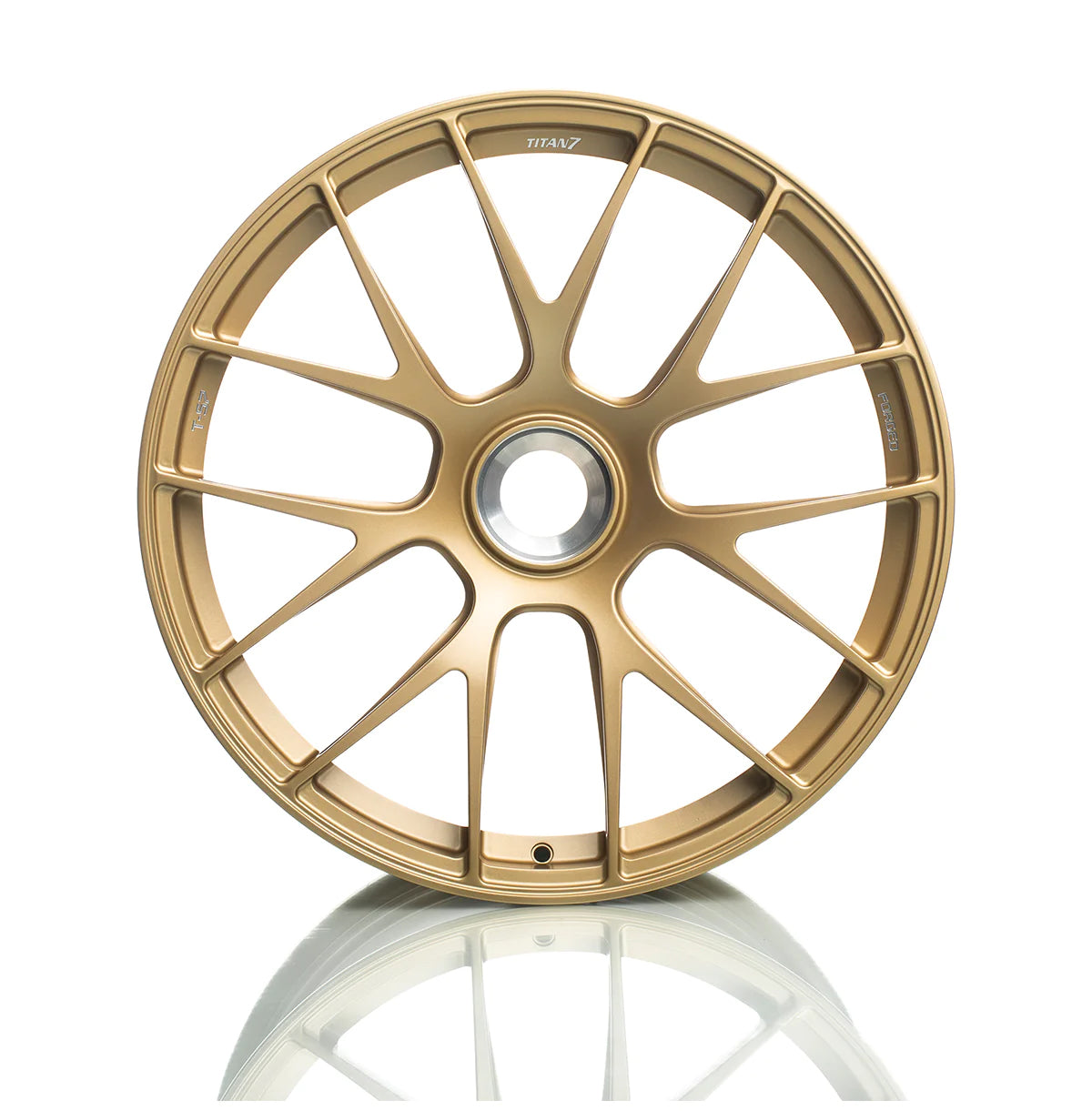 TITAN 7 FORGED ALUMINUM WHEEL T-S7 21x12.5 ET48 CL CYBER GOLD