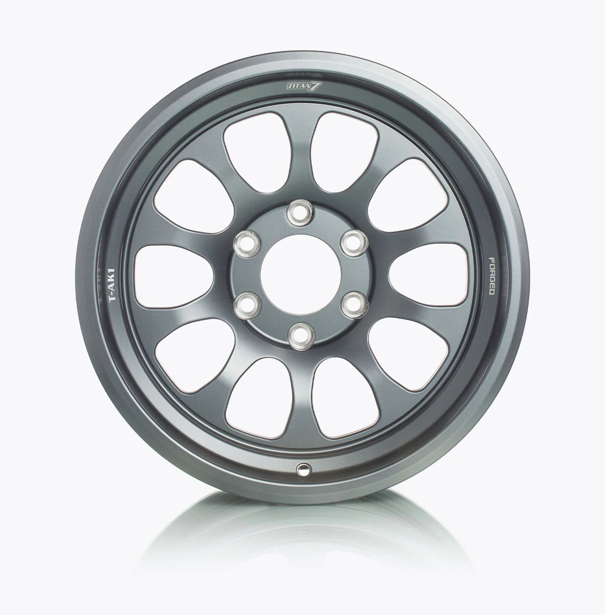 TITAN 7 FORGED ALUMINUM WHEEL T-AK1 17x7.5 ET30 78.1 SATIN TITANIUM