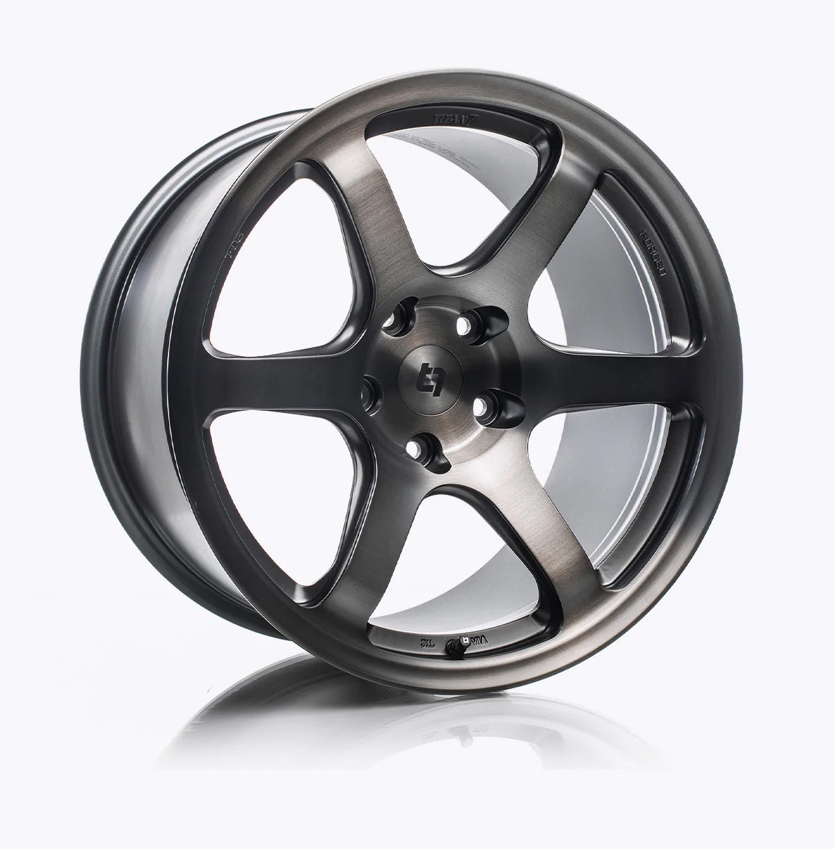 TITAN 7 FORGED ALUMINUM WHEEL T-D6e 18x10 ET25 64.1 HYBRID DARK MACHINE