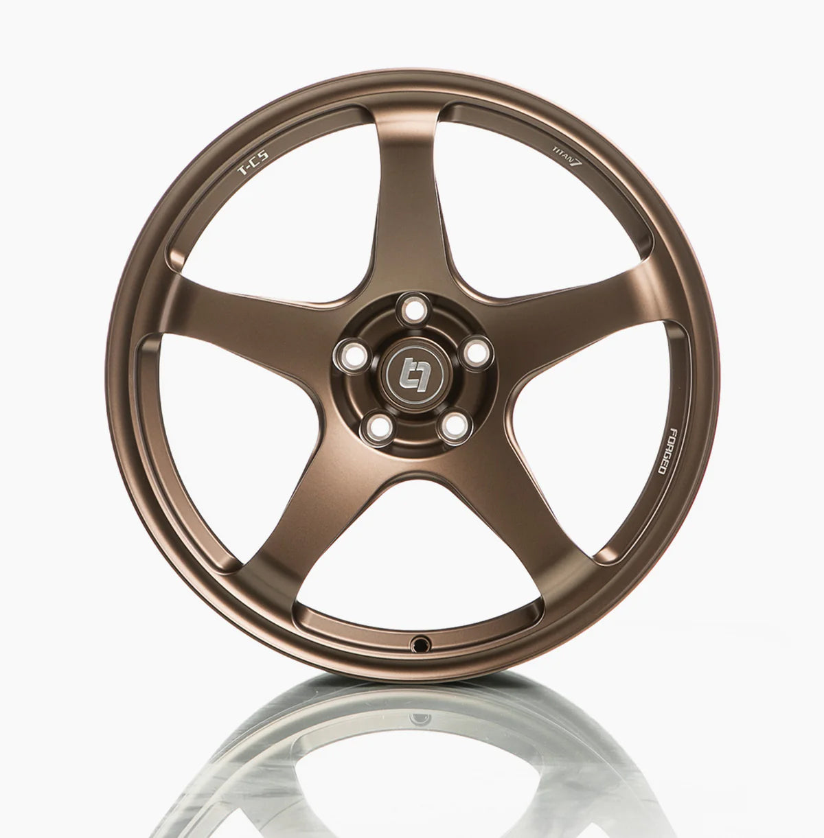 TITAN 7 FORGED ALUMINUM WHEEL T-C5 20x12 ET25 73 TECHNA BRONZE