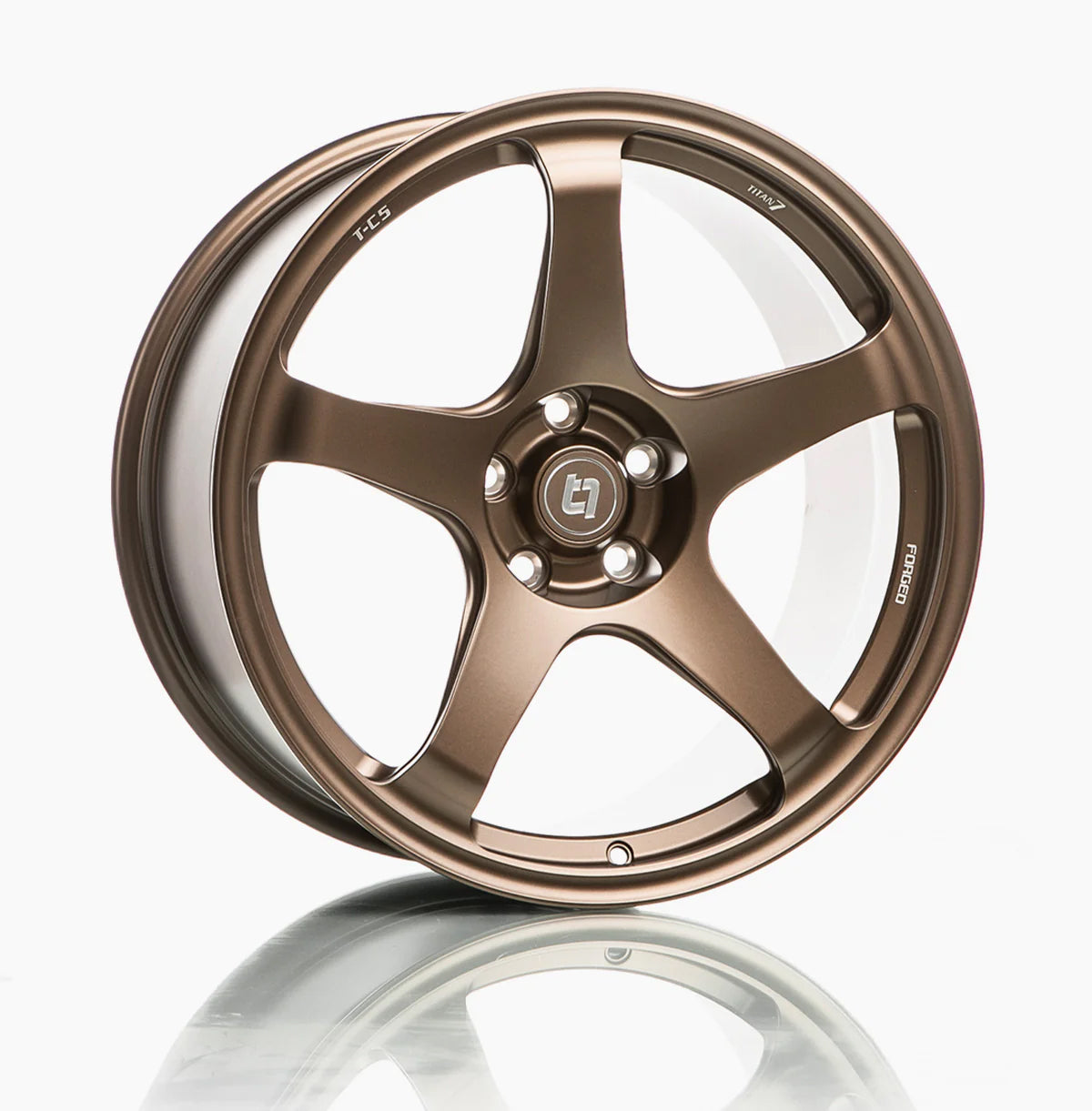 TITAN 7 FORGED ALUMINUM WHEEL T-C5 20x12 ET25 73 TECHNA BRONZE