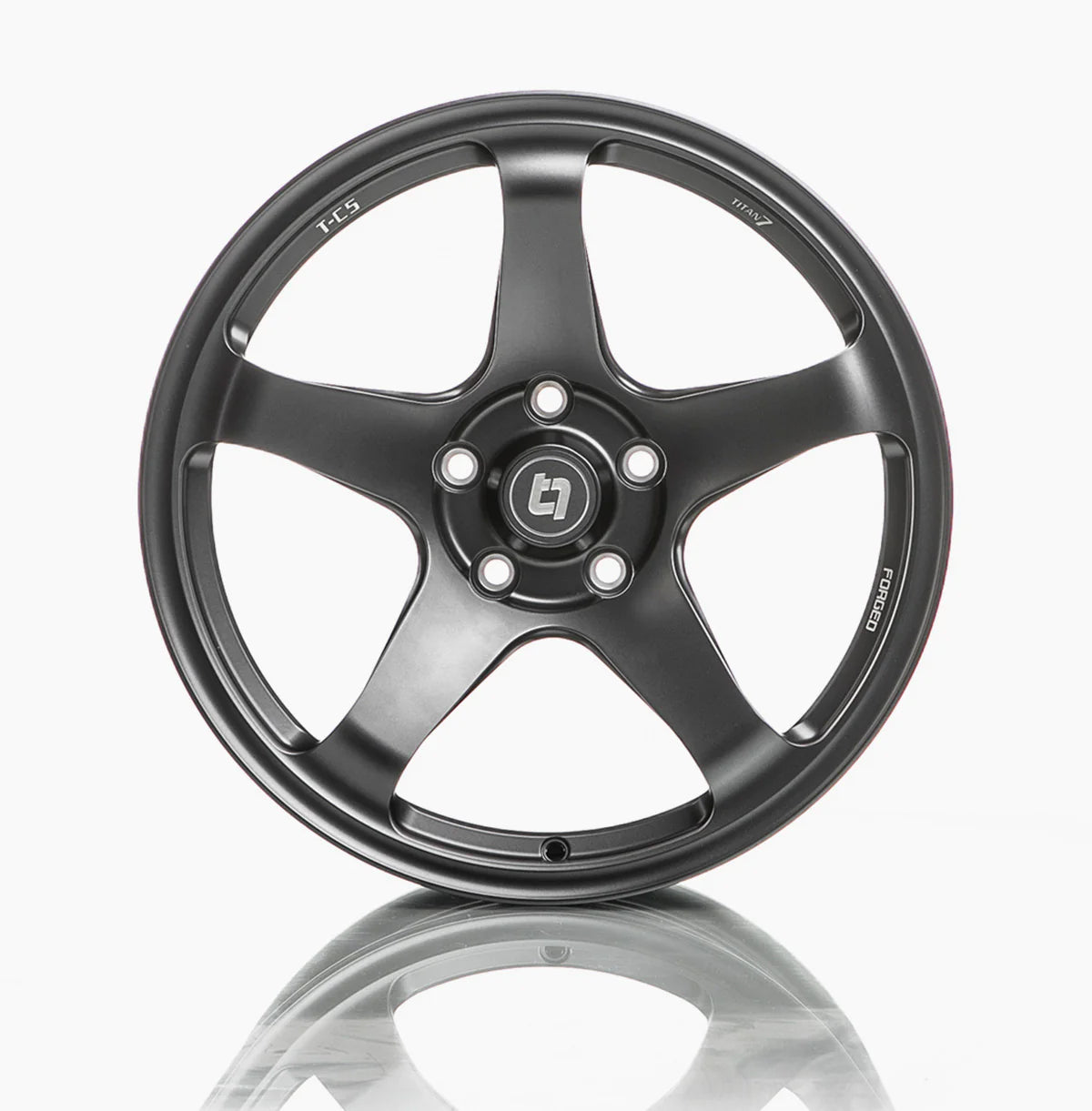 TITAN 7 FORGED ALUMINUM WHEEL T-C5 20x9.5 ET35 64.15 ADVANCE DARK GUNMETAL