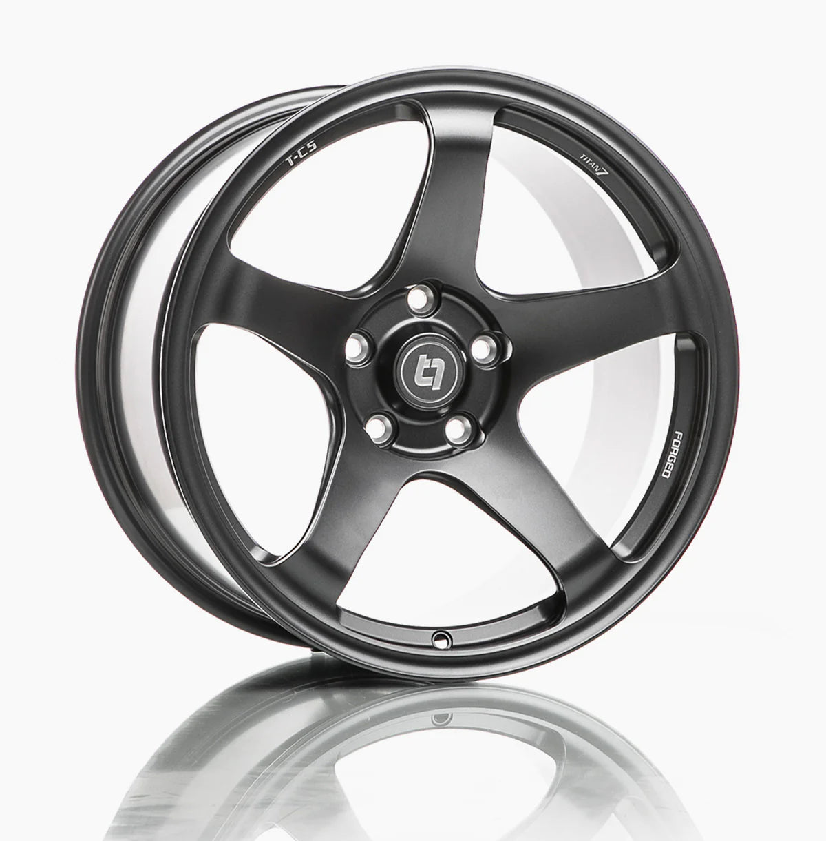 TITAN 7 FORGED ALUMINUM WHEEL T-C5 17x9.5 ET57 73 ADVANCE DARK GUNMETAL