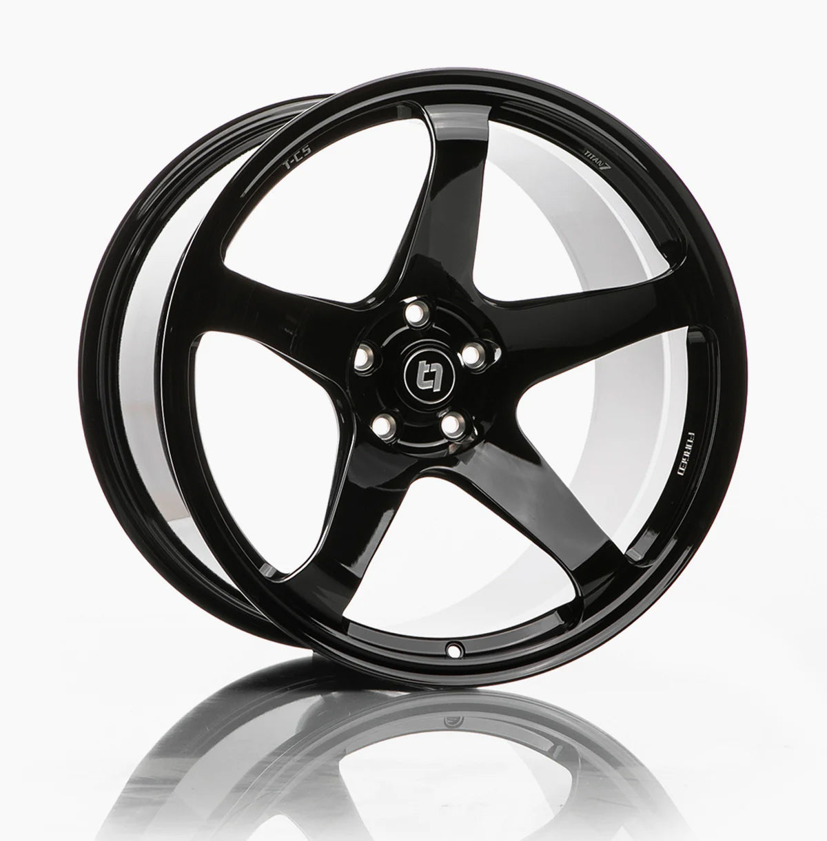 TITAN 7 FORGED ALUMINUM WHEEL T-C5 20x10 ET30 73 WICKED BLACK