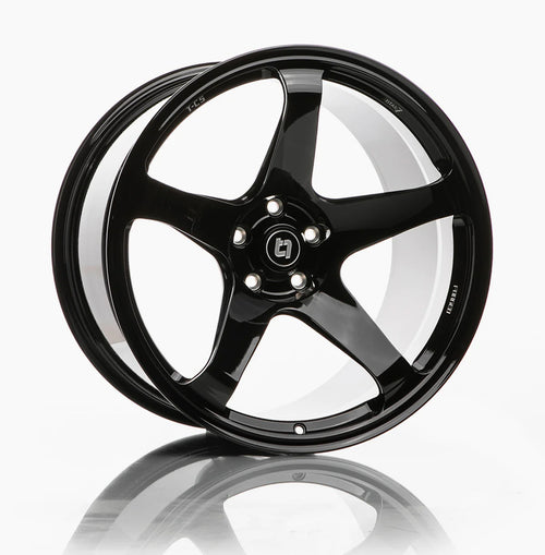 TITAN 7 FORGED ALUMINUM WHEEL T-C5 20x12 ET25 73 WICKED BLACK