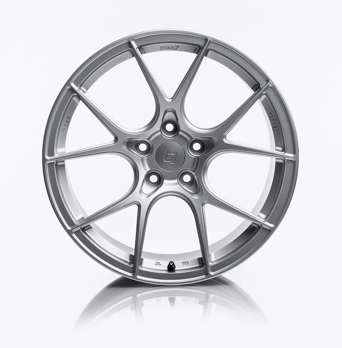 TITAN 7 FORGED ALUMINUM WHEEL T-CS5 18x9.5 ET40 73 IRIDIUM SILVER