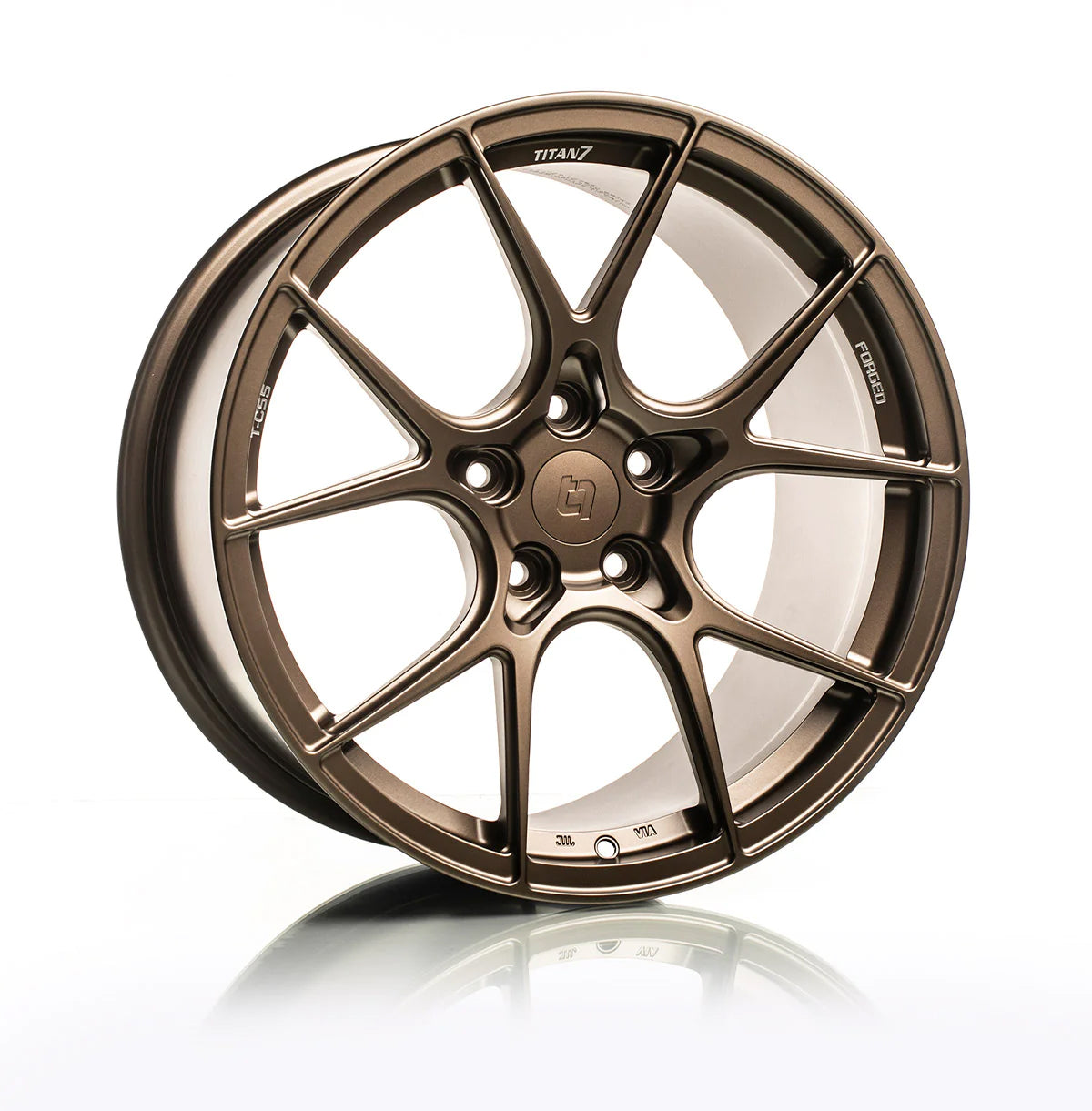 TITAN 7 FORGED ALUMINUM WHEEL T-CS5 18x9.5 ET40 73 TECHNA BRONZE