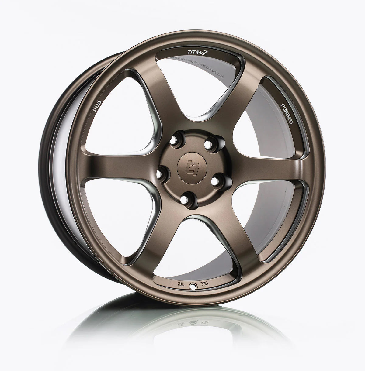 TITAN 7 FORGED ALUMINUM WHEEL T-D6 19x11 ET40 66.6 TECHNA BRONZE