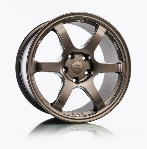 TITAN 7 FORGED ALUMINUM WHEEL T-D6 19x9.5 ET34 66.6 TECHNA BRONZE