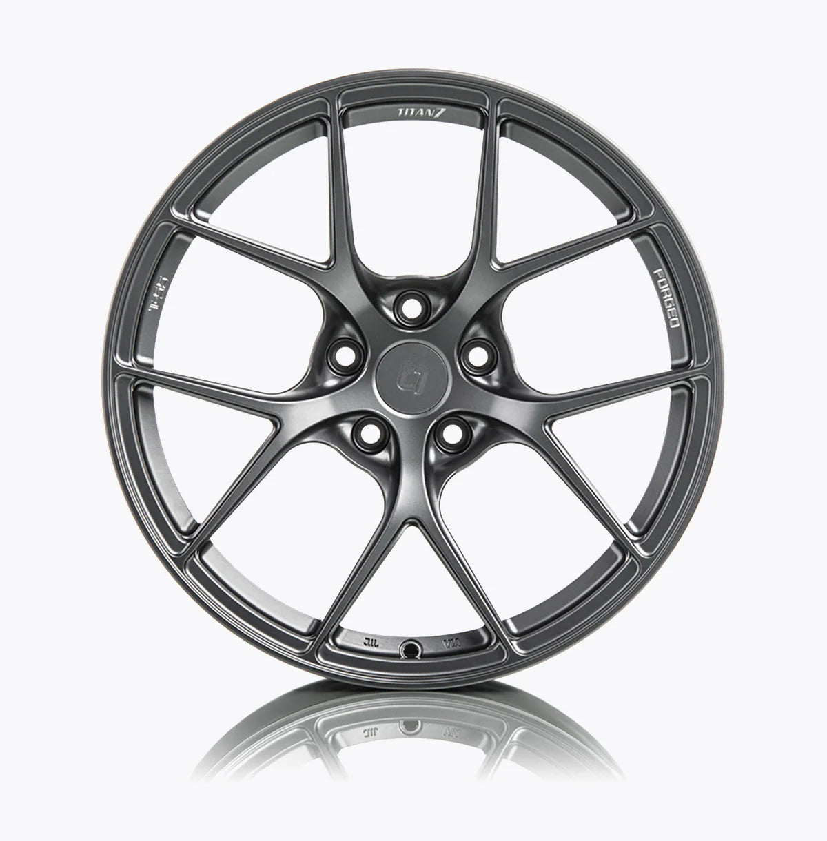 TITAN 7 FORGED ALUMINUM WHEEL T-S5 19x9.5 ET35 64.15 SATIN TITANIUM