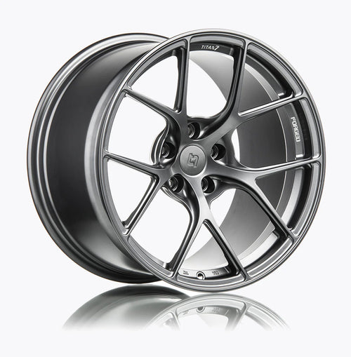 TITAN 7 FORGED ALUMINUM WHEEL T-S5 20x9 ET30 64.15 SATIN TITANIUM