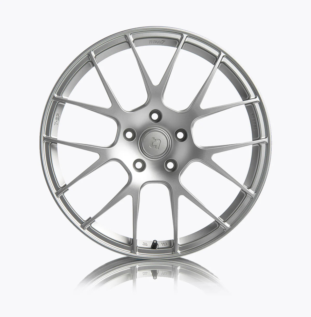 TITAN 7 FORGED ALUMINUM WHEEL T-S7 18x10 ET25 72.56 IRIDIUM SILVER